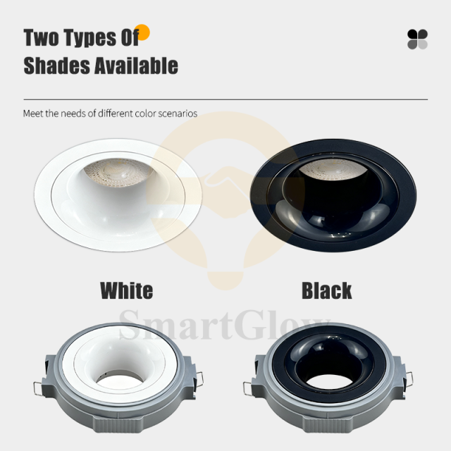 Recessed LED Downlight ABS Lamp Housing for Stretch Ceiling - 112mm