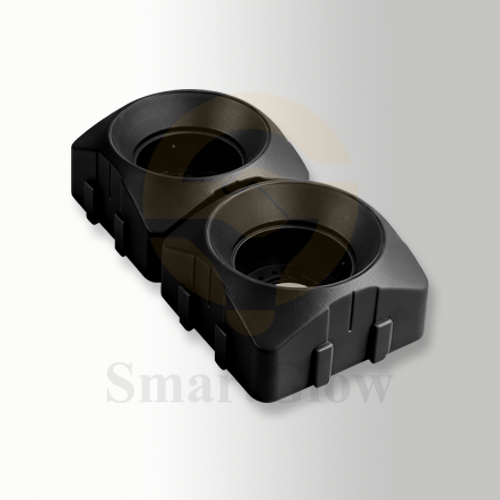 Modern Recessed LED Round Black Spliceable Spotlight - 43mm