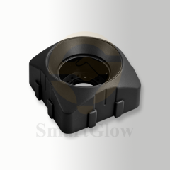 Modern Recessed LED Round Black Spliceable Spotlight - 43mm