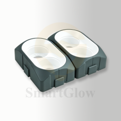 Trimless White Round Spliceable Recessed Led Double Head lighting