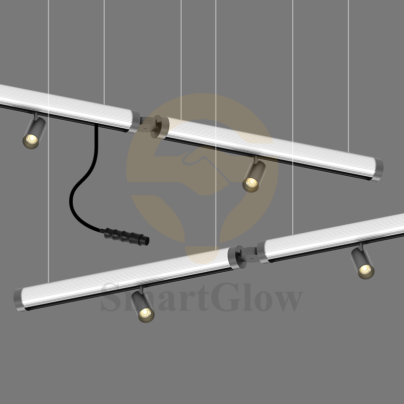 48V Circular Pendant LED Office Magnetic Track Light System -  5CCT Dimmable