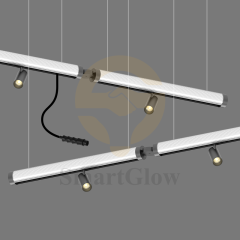 48V Circular Pendant LED Office Magnetic Track Light System -  5CCT Dimmable