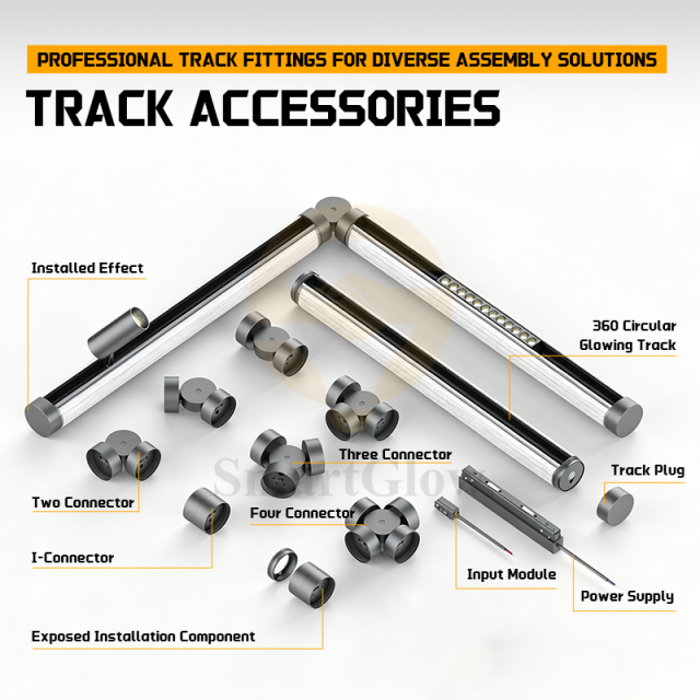 48V Circular Pendant LED Office Magnetic Track Light System -  5CCT Dimmable
