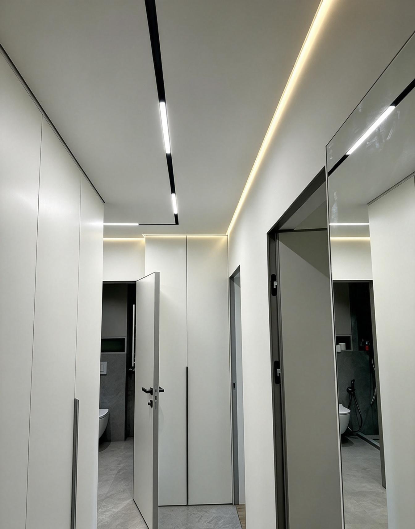 PVC Ceiling Install Stretch Ceiling Aluminum Wall Profile - 25mm