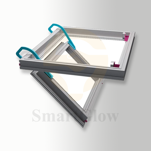 Custom Size Stretch Ceilings Access Hatch - Aluminum Color Grey