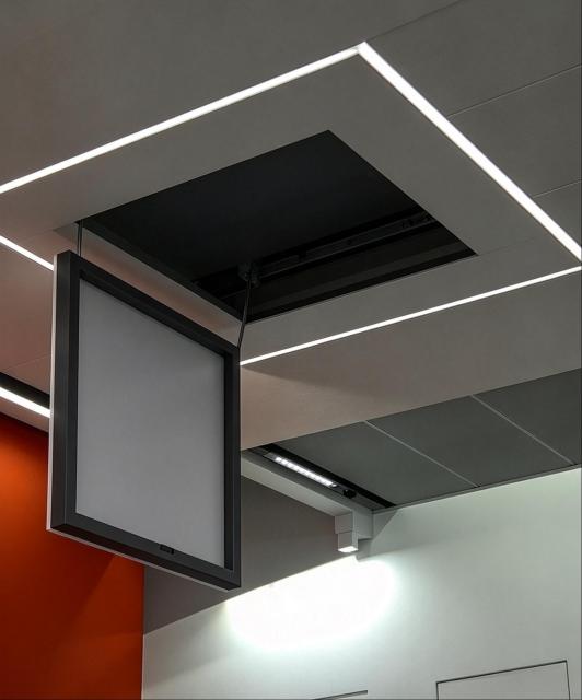 Custom Size Stretch Ceilings Access Hatch - Aluminum Color Grey