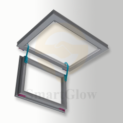 Custom Size Stretch Ceilings Access Hatch - Aluminum Color Grey