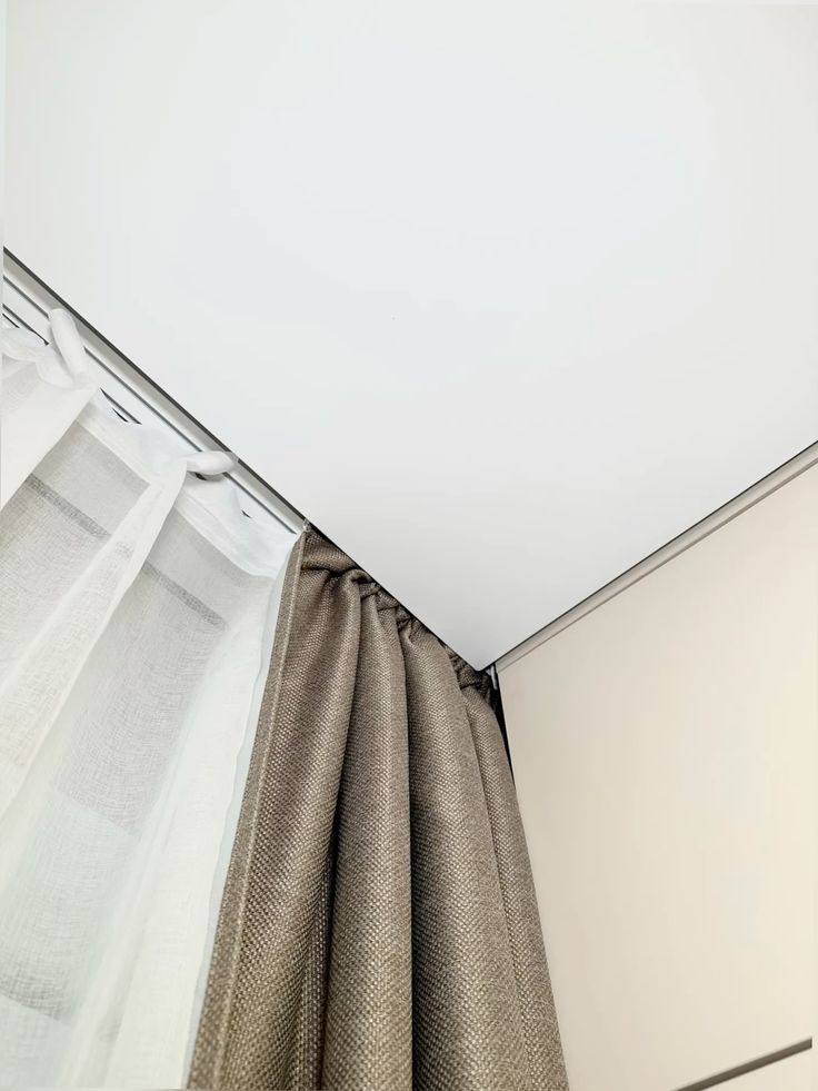 Hidden Curtain Aluminium Profile for PVC Stretch Ceiling - Triple Track