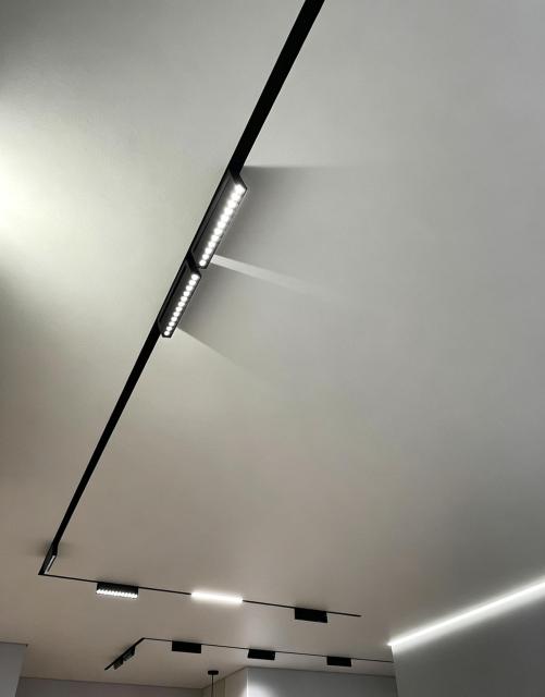 220V Stretch Fabric /PVC Film Ceiling Magnetic Track Rail Profile System