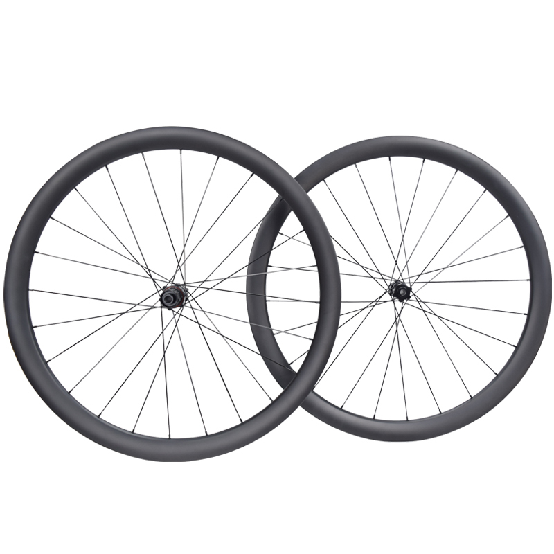 akya Carbon SA-RD03 Road Disc Brake Carbon Fiber Wheelset, Chinese-Made with Hand-Laced Craftsmanship, High Cost-Effectiveness