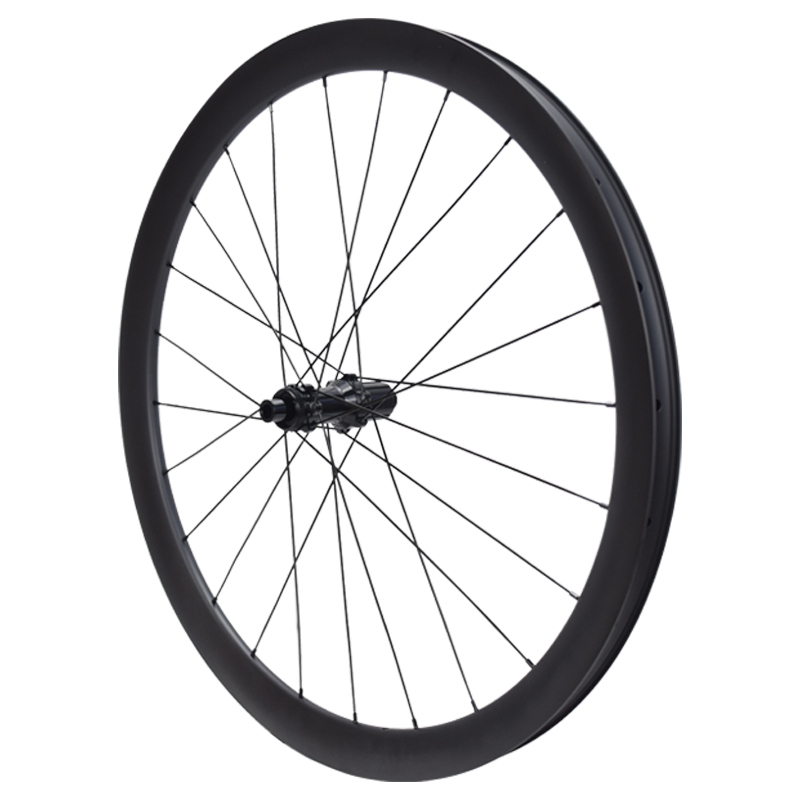 akya Carbon SA-RD03 Road Disc Brake Carbon Fiber Wheelset, Chinese-Made with Hand-Laced Craftsmanship, High Cost-Effectiveness