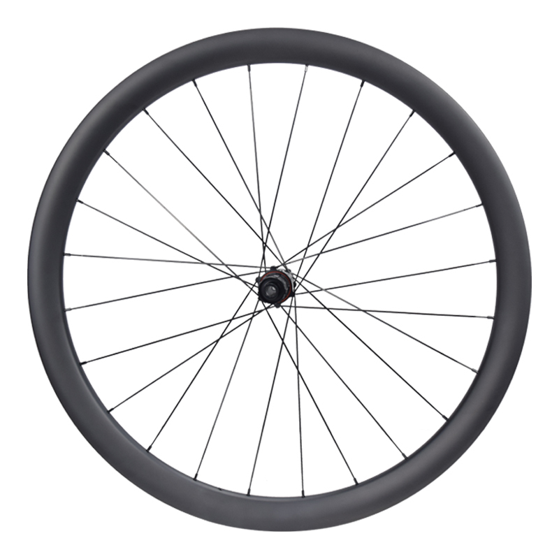 akya Carbon SA-RD03 Road Disc Brake Carbon Fiber Wheelset, Chinese-Made with Hand-Laced Craftsmanship, High Cost-Effectiveness
