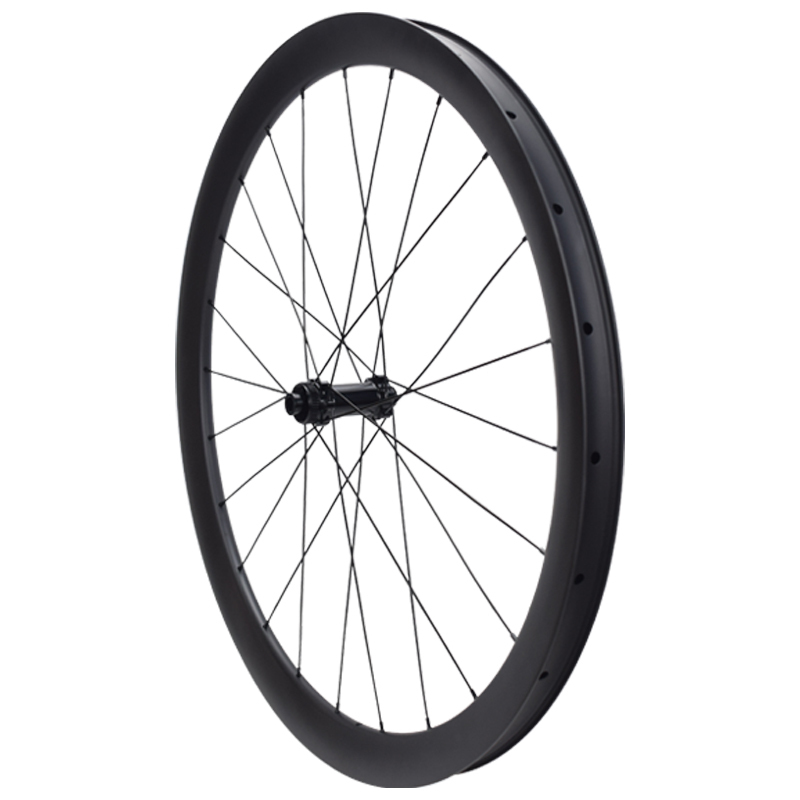 akya Carbon SA-RD03 Road Disc Brake Carbon Fiber Wheelset, Chinese-Made with Hand-Laced Craftsmanship, High Cost-Effectiveness