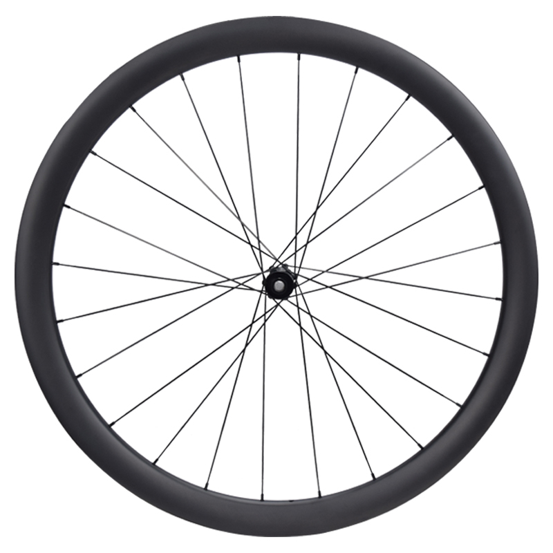 akya Carbon SA-RD03 Road Disc Brake Carbon Fiber Wheelset, Chinese-Made with Hand-Laced Craftsmanship, High Cost-Effectiveness