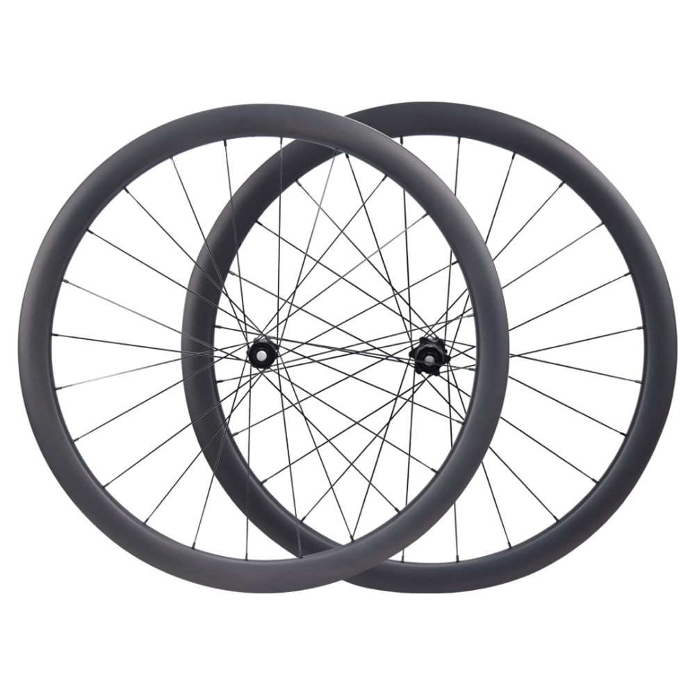 Carbon 700C Carbon Wheelset RD02, Multi-Width Rims/Multi-Shift Compatible, Aero Spokes
