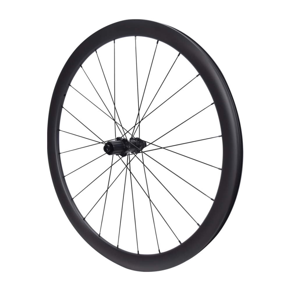 Carbon 700C Carbon Wheelset RD02, Multi-Width Rims/Multi-Shift Compatible, Aero Spokes