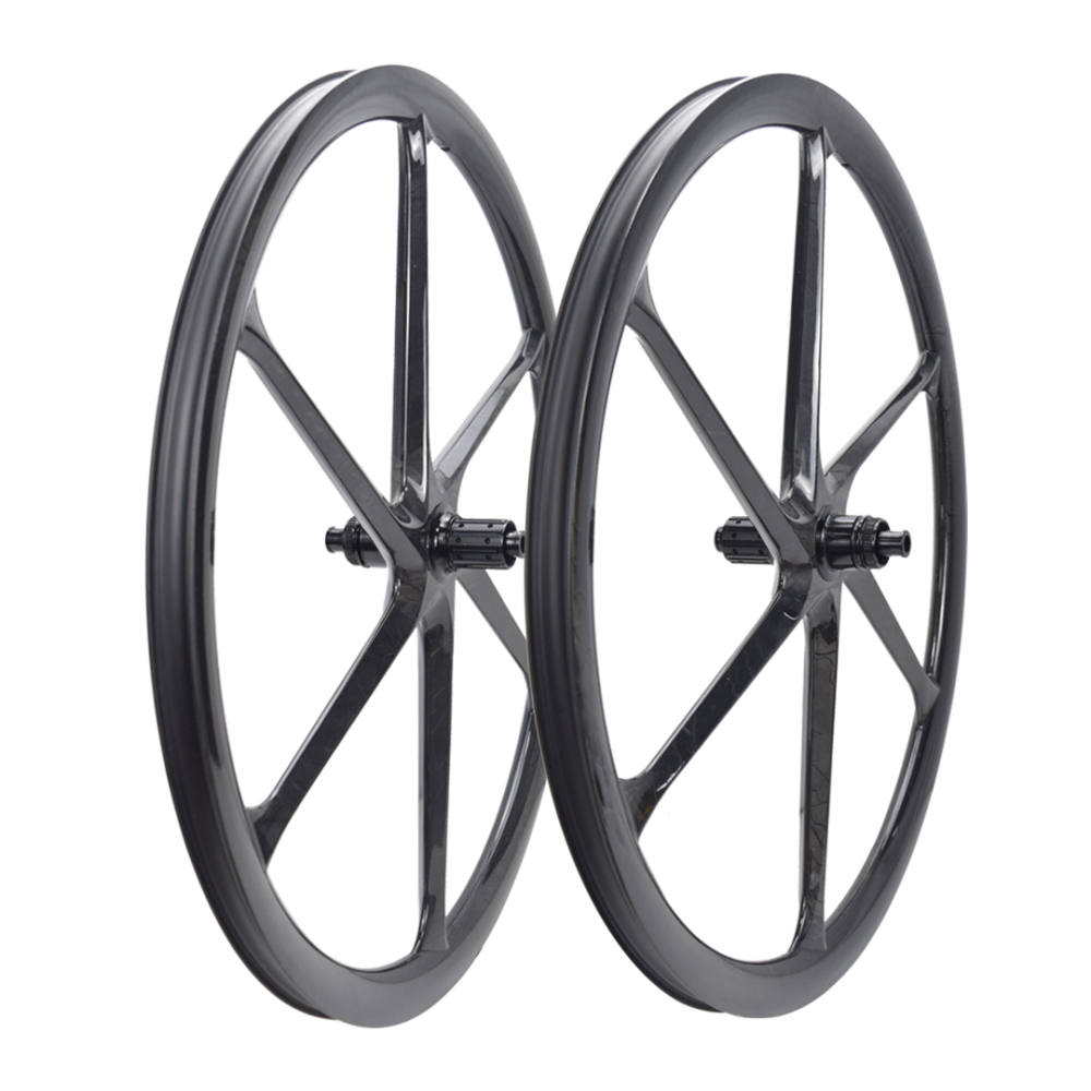700C 700C 28mm width 35mm depth 6-Spoke Carbon Wheel Disc or Rim Brake Carbon Wheels for Road Bikes