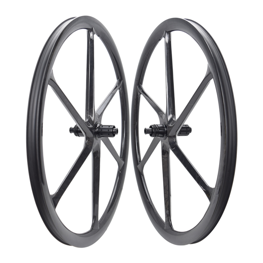 700C 700C 28mm width 35mm depth 6-Spoke Carbon Wheel Disc or Rim Brake Carbon Wheels for Road Bikes