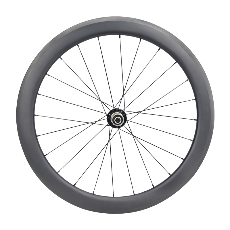 650C high-speed stable road bike rim brake carbon fiber wheelset with R36 hubs and 50mm deep tubular/clincher rims
