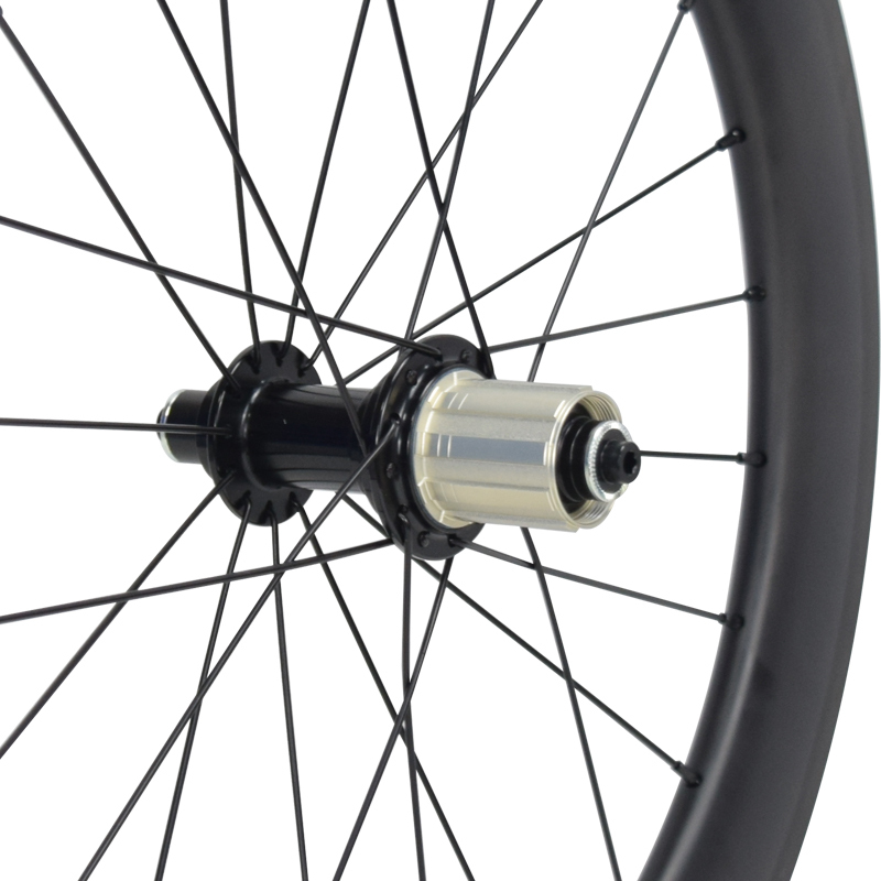 406/451 carbon fiber BMX rim brake bike wheelset equipped with SA-R13 4pawls hub and 23x50mm clincher/tubeless rims