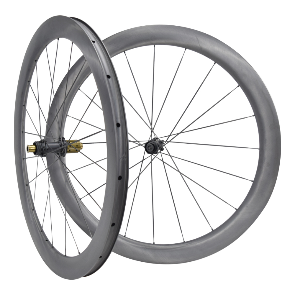 Carbon Spoke Wheelset – Hand-Built Straight-Pull, Center Lock, Compatible with Shimano/SRAM, Lightweight for Road, Gravel & MTB Bikes CS04