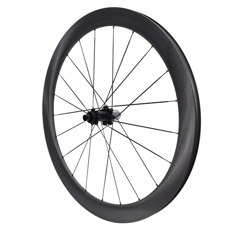 700C Carbon Road Bike Wheelset | Lightweight Carbon Spoke Wheels with Center Lock Hubs CS15