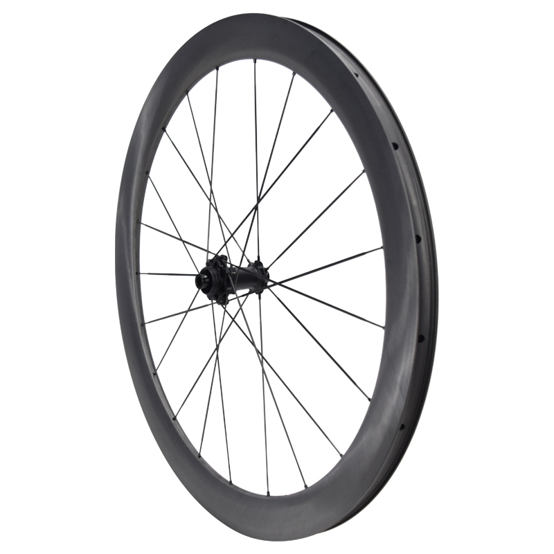700C Carbon Road Bike Wheelset | Lightweight Carbon Spoke Wheels with Center Lock Hubs CS15