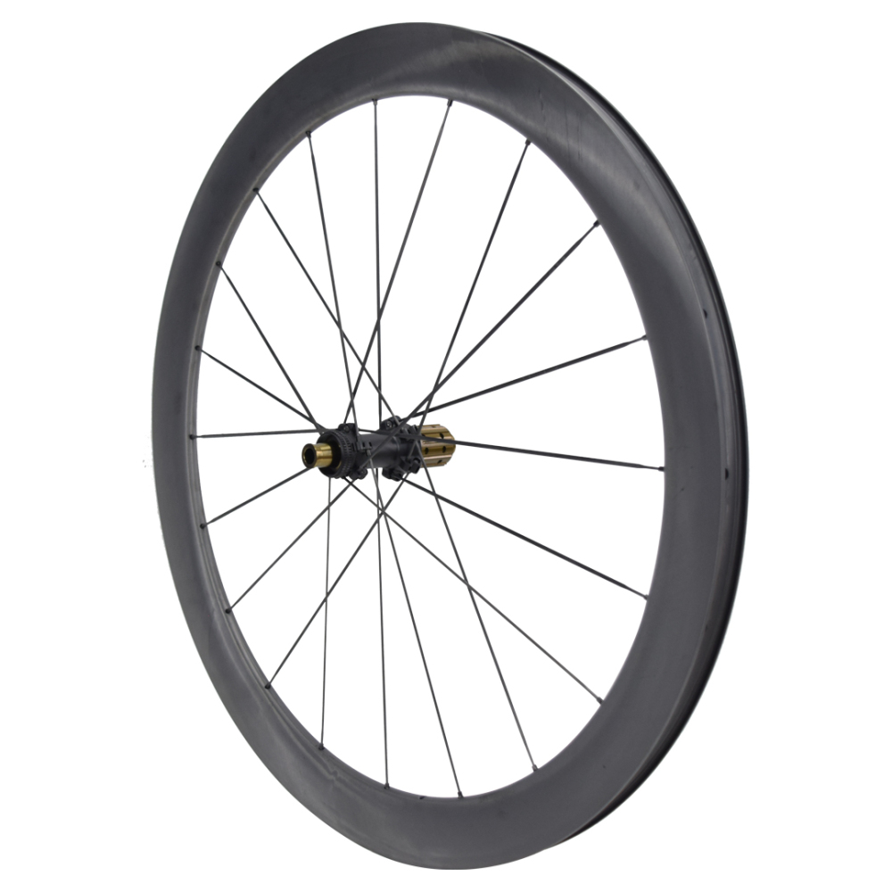 Carbon Spoke Wheelset – Hand-Built Straight-Pull, Center Lock, Compatible with Shimano/SRAM, Lightweight for Road, Gravel & MTB Bikes CS04