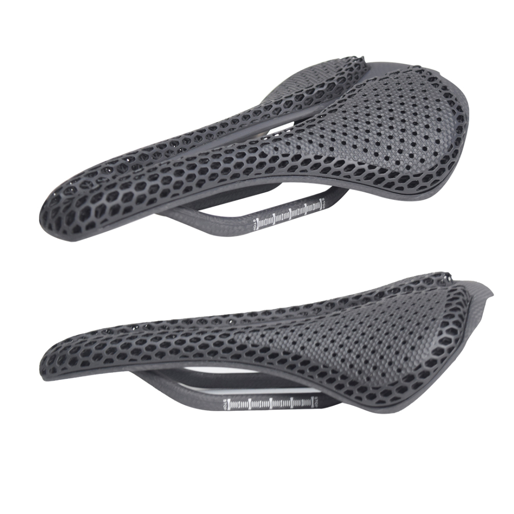 3D Printed Bicycle Saddle MTB Gravel Road bike Cycling Seat Parts Ultralight Carbon Fiber Hollow Comfortable Breathable
