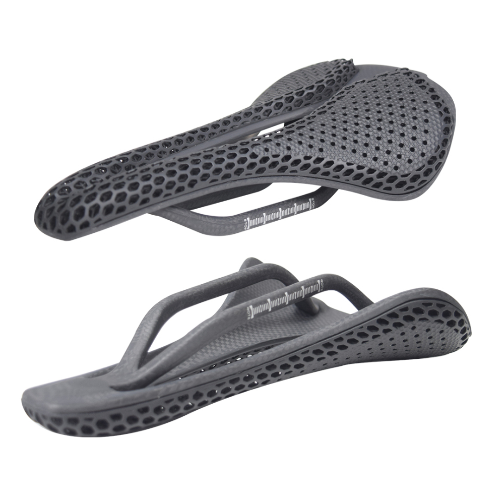 3D Printed Bicycle Saddle MTB Gravel Road bike Cycling Seat Parts Ultralight Carbon Fiber Hollow Comfortable Breathable