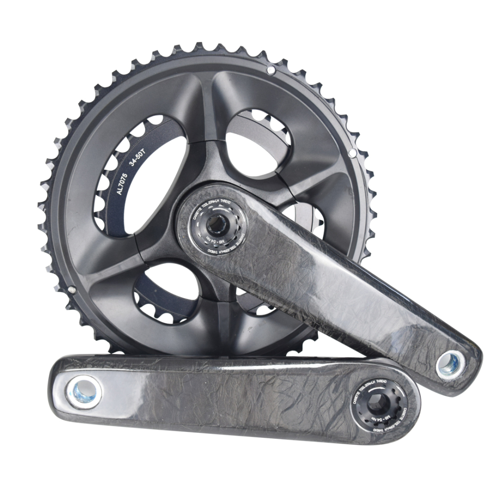 Carbon fiber Marble surface crankset lightweight modular construction Suitable for highway gravel roads