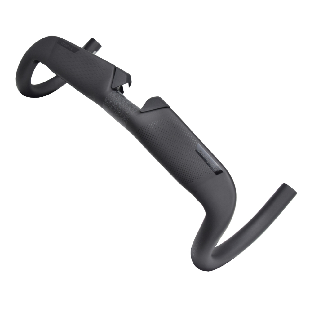 Large angle bend handlebar 13 degree carbon fiber GuaChe road handlebar full internal routing bicycle stem bend handlebar
