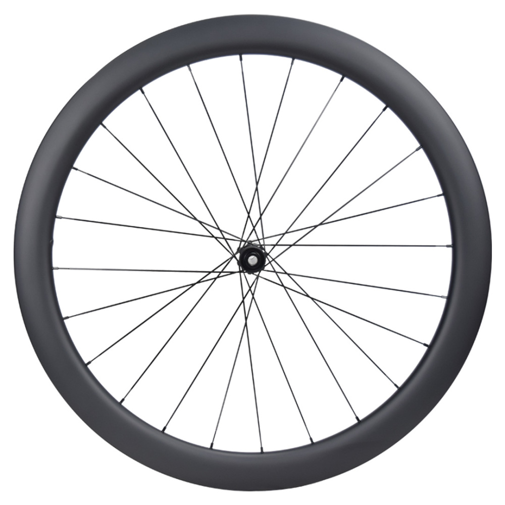 700C Carbon Road Bike Wheelset 26/28mm Width 45/50mm Depth UD Matte Tubeless Wheel, 54T Ratchet Center Lock Hub, Quick Release & Thru Axle, HG/XDR Freehub, Aero AS-Blade Spokes for 700C 25-45C Tire