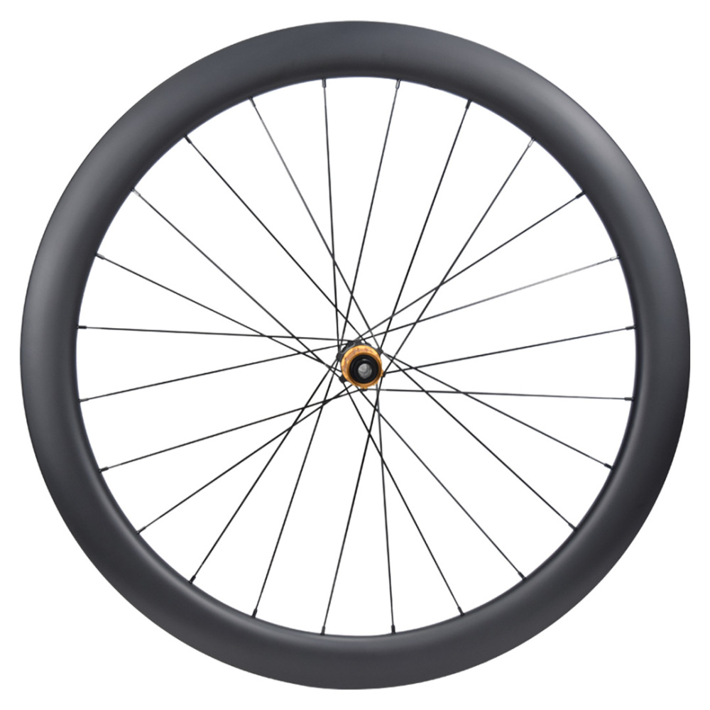 700C Carbon Road Bike Wheelset 26/28mm Width 45/50mm Depth UD Matte Tubeless Wheel, 54T Ratchet Center Lock Hub, Quick Release & Thru Axle, HG/XDR Freehub, Aero AS-Blade Spokes for 700C 25-45C Tire