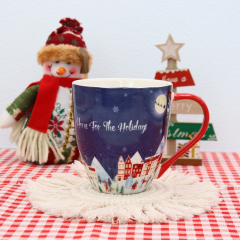 Factory Wholesale High Quality Custom Christmas Ceramic Mug 17oz New Bone China Cups  Tea Coffee Juice Mugs