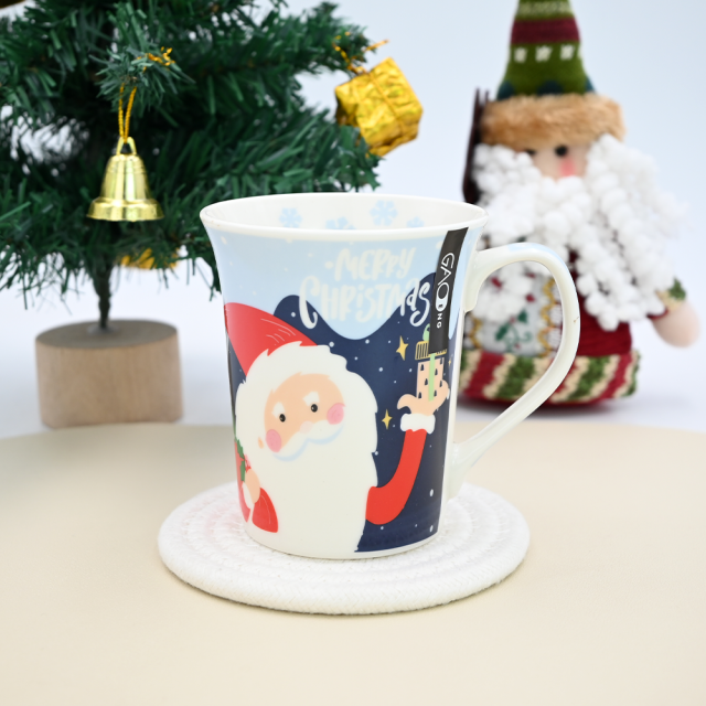 Promotional Ceramic Mug with Decal Collection for Christmas day