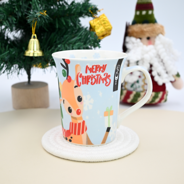 Promotional Ceramic Mug with Decal Collection for Christmas day