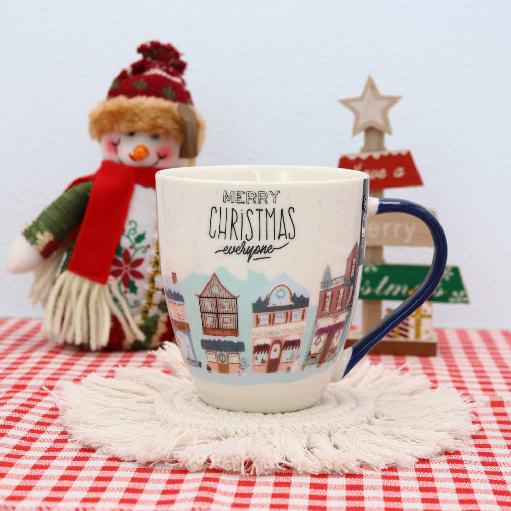 Factory Wholesale High Quality Custom Christmas Ceramic Mug 17oz New Bone China Cups  Tea Coffee Juice Mugs