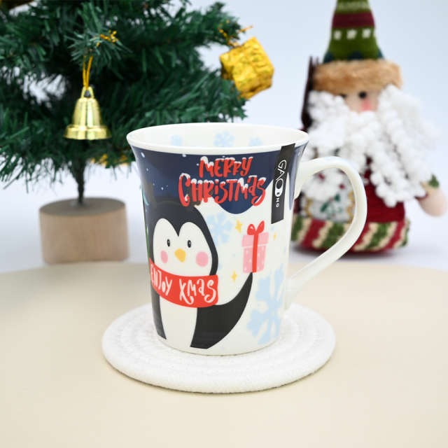Promotional Ceramic Mug with Decal Collection for Christmas day