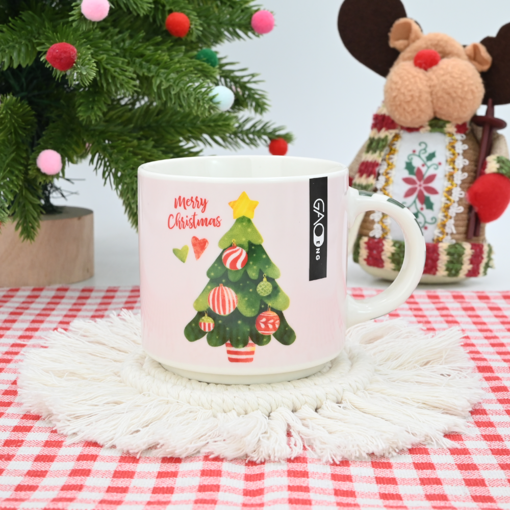 High Quality Stackable Cups with Many Colors and Patterns for Happy Christmas