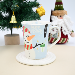 Promotional Ceramic Mug with Decal Collection for Christmas day