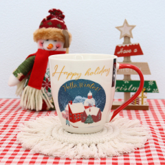 Factory Wholesale High Quality Custom Christmas Ceramic Mug 17oz New Bone China Cups  Tea Coffee Juice Mugs