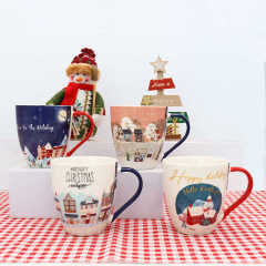 Factory Wholesale High Quality Custom Christmas Ceramic Mug 17oz New Bone China Cups  Tea Coffee Juice Mugs