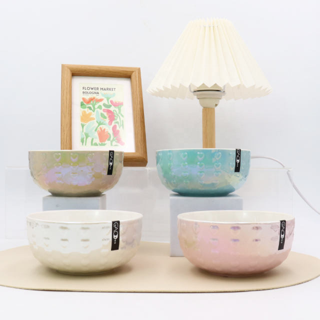 High Quality Custom Ceramic Bowl With Pearl Glazed Promotional  Ceramic Bowl