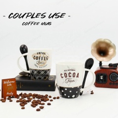 Wholesale the Best Price 11oz Mug New Design Hot Chocolate Tea Milk Ceramic Coffee Mugs With Spoon