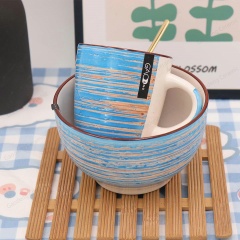 Factory Hot Sale Custom Hand-painted Ceramic Tableware Set Blue Porcelain Dinnerware Set 16pcs