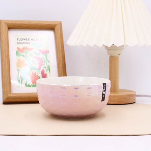High Quality Custom Ceramic Bowl With Pearl Glazed Promotional  Ceramic Bowl