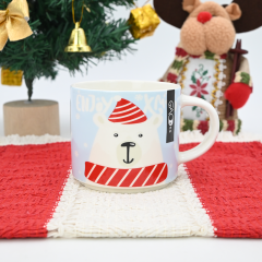 High Quality Christmas Stacking Cup with The White Bear and The Penguin Cute and Fashion