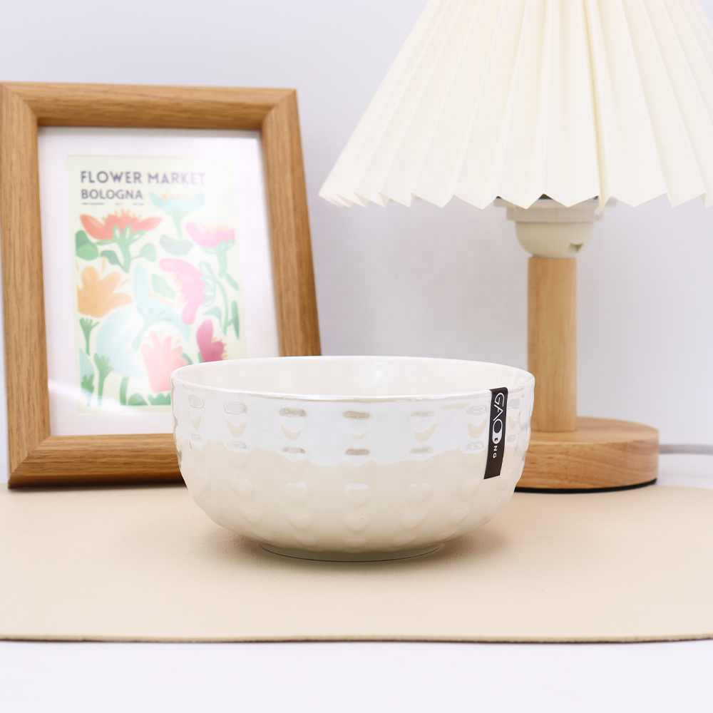 High Quality Custom Ceramic Bowl With Pearl Glazed Promotional  Ceramic Bowl