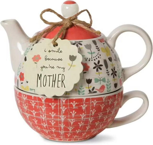 New Arrivals of Ceramic Tea for One  Porcelain Teapot with Custom Design and White Box Multicolor Teapot